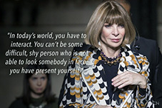 Anna Wintour:一年到头只穿黑色的人做不了我的员工